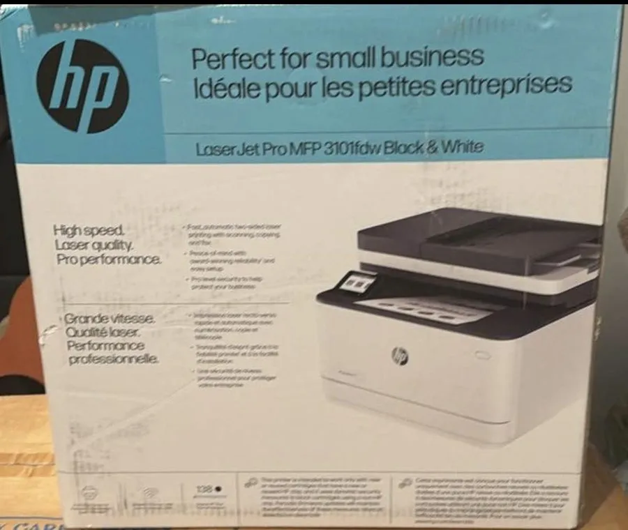 Лазерный принтер HP LaserJet Pro MFP 3101fdw Wireless Black & White All-in-One L — фото лота 1