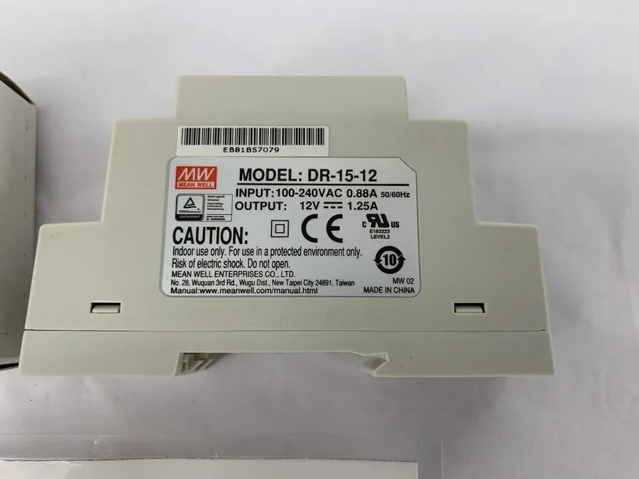 Блок питания Mean Well DR-15-12 Power supply, din rail, 12vdc, 1.25a, 15w
