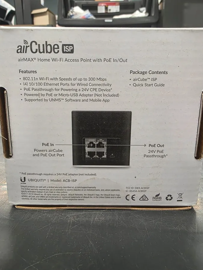 Маршрутизатор Ubiquiti Networks airCube Wireless-N300 Wi-Fi Access Point Black