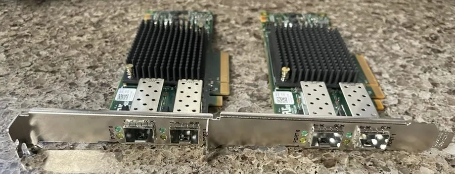 Трансивер Dell Emulex LPE31002 Dual Port 16Gb SFP+ Low Profile — фото лота 2