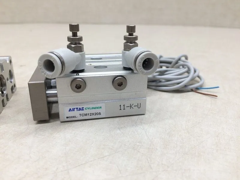Пневмоцилиндр Airtac TCM12X20S Pneumatic Cylinder Pusher Stop CMSG Sensor
