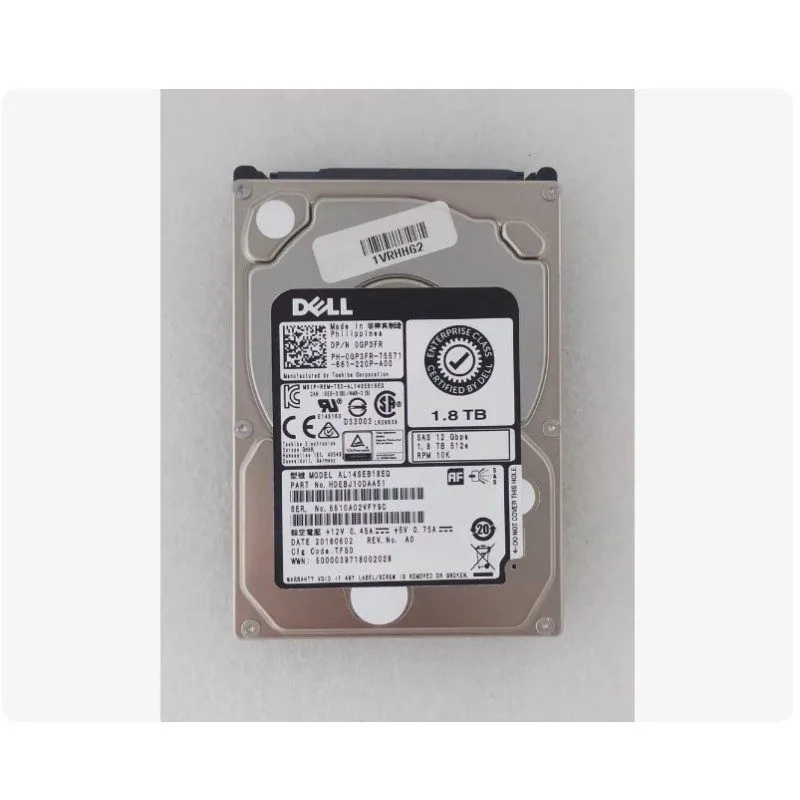 Жёсткий диск Dell 0GP3FR AL14SEB18EQ Internal Desktop HDD 1.8TB 10K 2.5" SAS-3 1