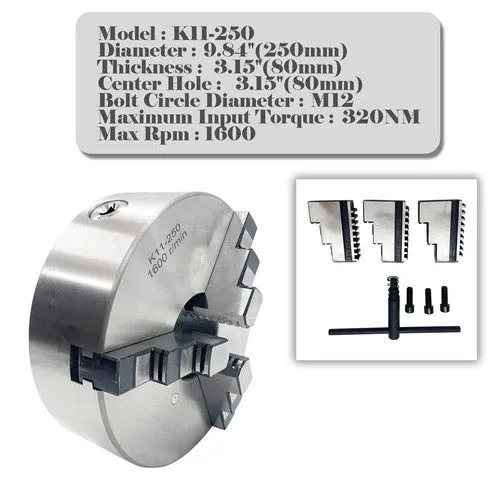 Режущий инструмент K11-250 three jaw chuck/250MM manual lathe chuck/3 jaw self c