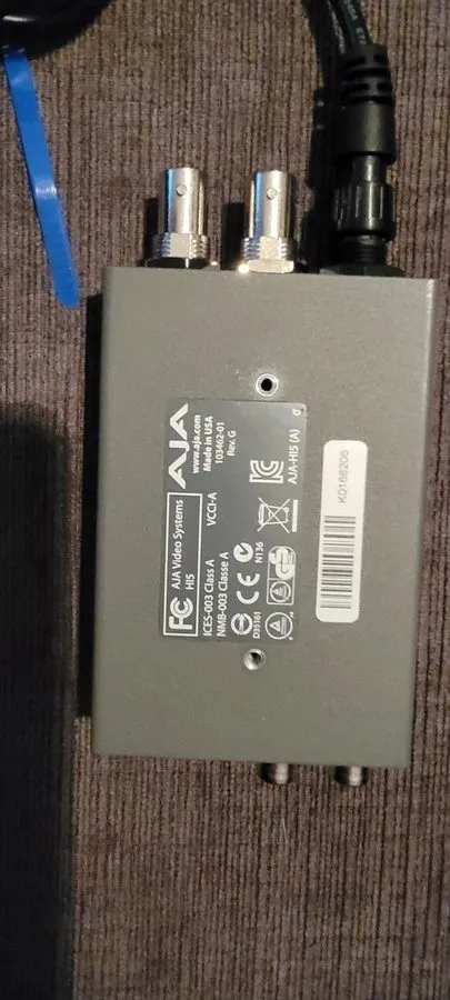Видеооборудование AJA HDMI HI5-3G 3G/HD/SD-SDI TO HDMI 1.3 CONVERTER UNIT, NO CA — фото лота 2