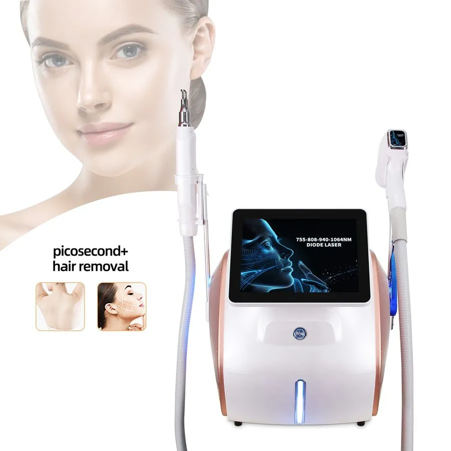 Диод 755nm/808nm/1064nm Hair Removal Diode Laser Machine Pico nd Yag Tattoo Remo
