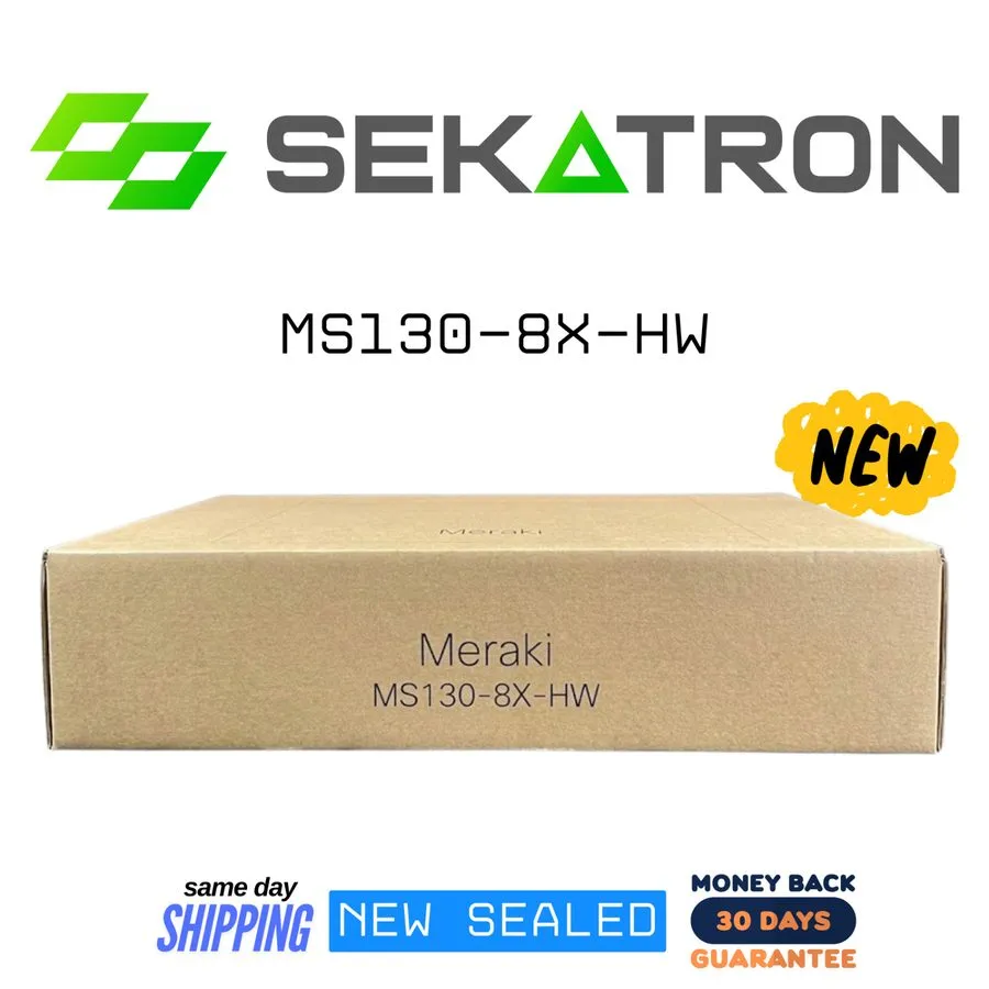 Коммутатор Cisco Meraki MS130-8X-HW Managed Switch 8-Port Gigabit PoE+ UNCLAIMED