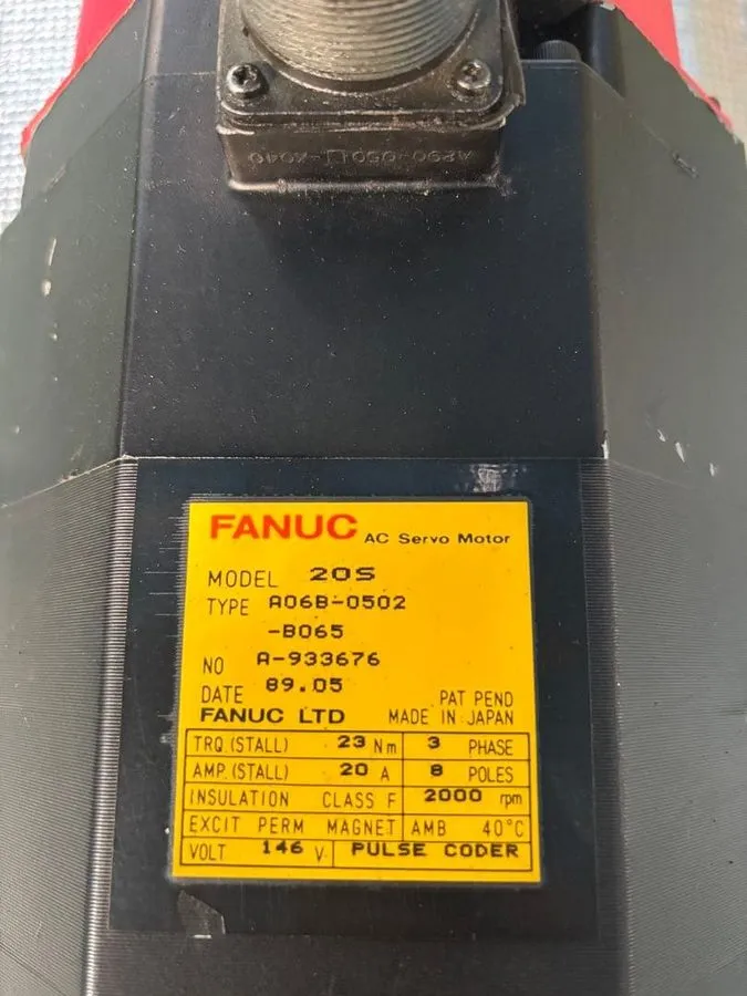 Серводвигатель FANUC A06B-0502-B065 AC Servo Motor 20S 2000RPM CNC Industrial Ja