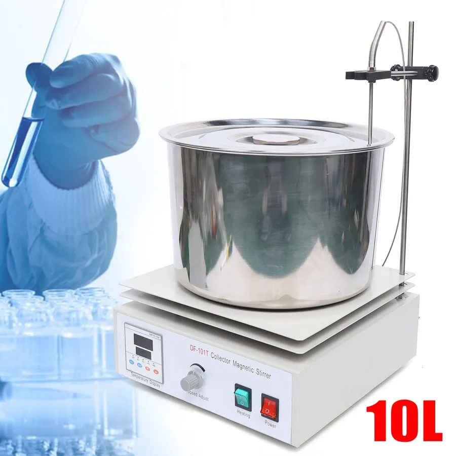 Магнитная мешалка Df-101t Digital Heat Collecting Magnetic Stirrer Lab Heat Ther — фото лота 1