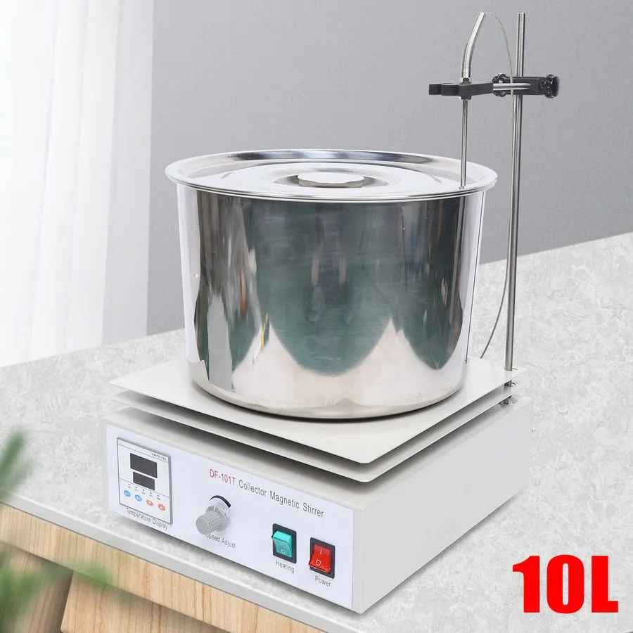 Магнитная мешалка Df-101t Digital Heat Collecting Magnetic Stirrer Lab Heat Ther — фото лота 2