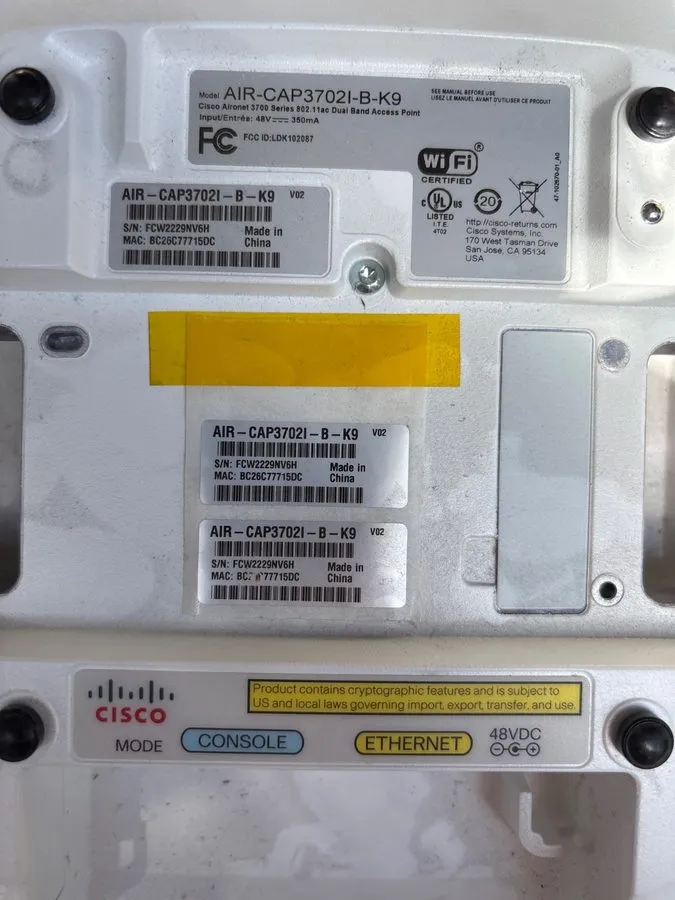 Точка доступа Wi-Fi Cisco Aironet 3702I Wireless Access Point AIR-CAP3702I-B-K9 