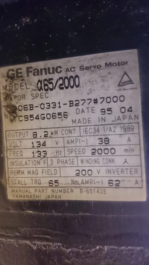 Серводвигатель Fanuc A06B-0331-B277. #7000 Servo Motor