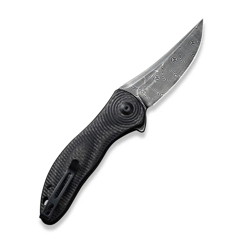 Сервер Civivi Knives Synergy3 Liner Lock C20075A-DS1 Damascus Steel Twill Carbon