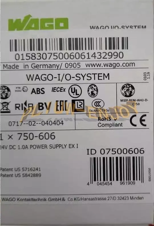 Блок питания Wago 750-606 24 VDC Power Supply Module