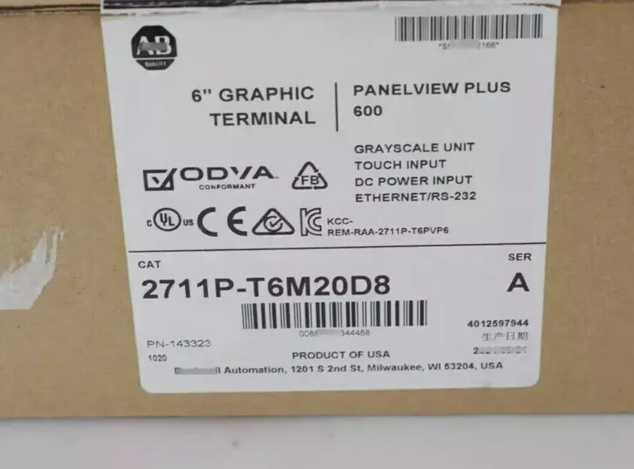 Панель оператора 2711P-T6M20D8
