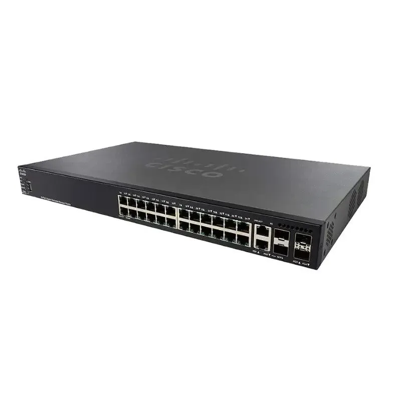 Коммутатор Cisco SG350X-24-K9 V01 24-Port Gigabit Stackable Managed Switch