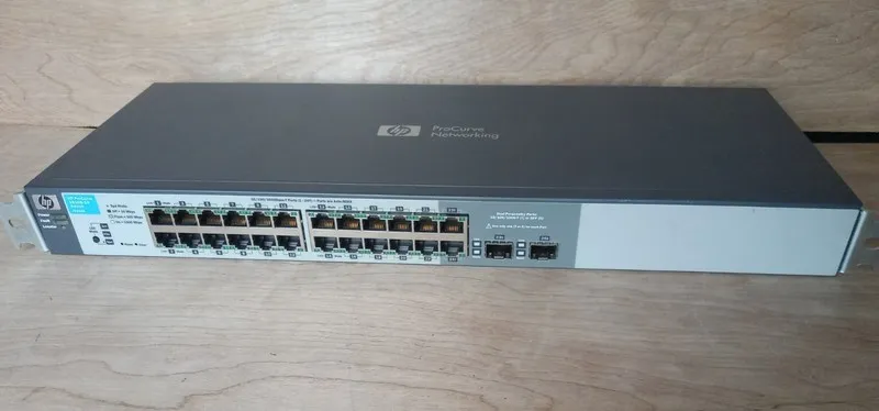 Коммутатор HP J9450A Procurve 1810-24G 24x10/100/1000 2xSFP Web-Managed Switch g — фото лота 1