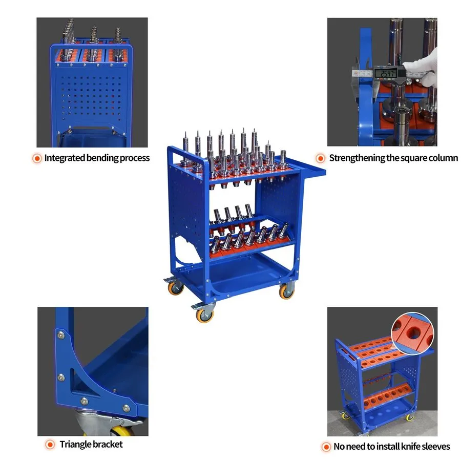 Режущий инструмент cnc tool cart (CAT40- ) cnc tool rack cnc tool holder cart to — фото лота 3