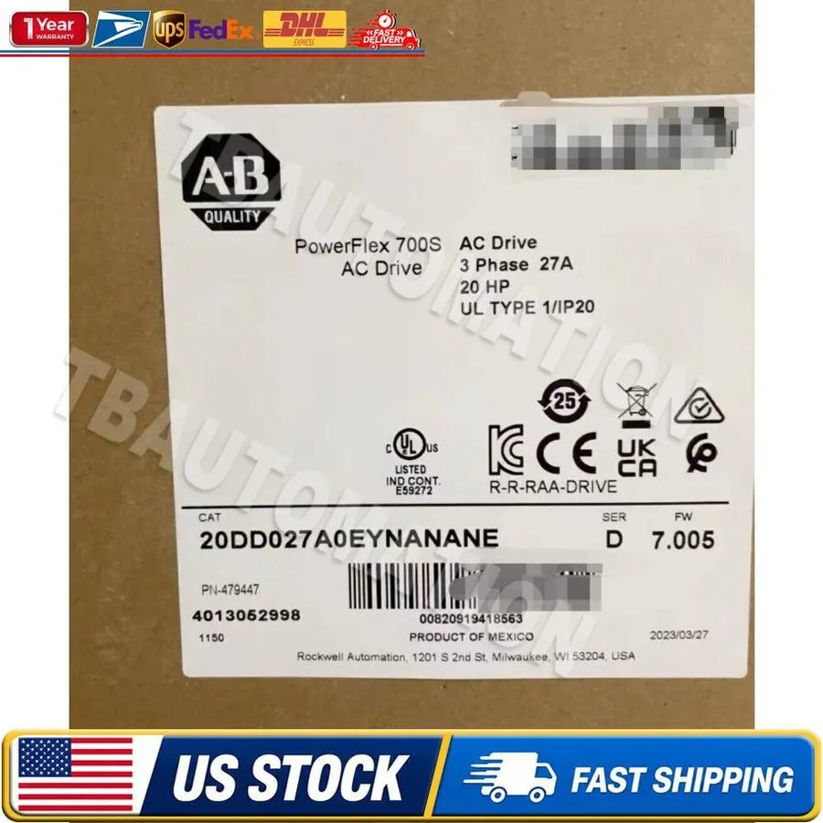 Частотный преобразователь Allen-Bradley 20DD027A0EYNANANE PowerFlex 700S AC Driv