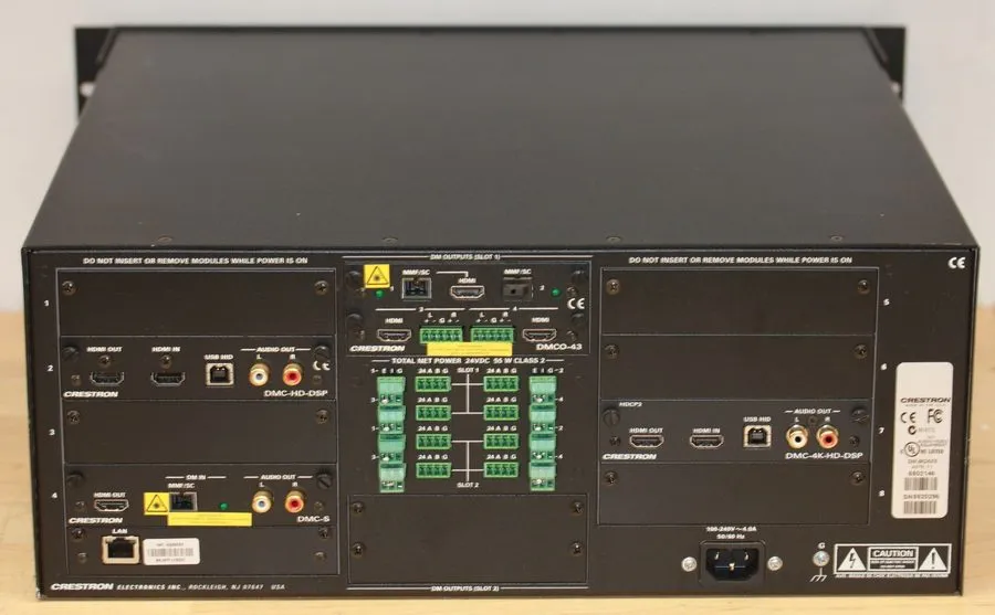 Видеокоммутатор Crestron DM-MD8X8 Modular/Expandable 8x8 DigitalMedia Matrix Swi