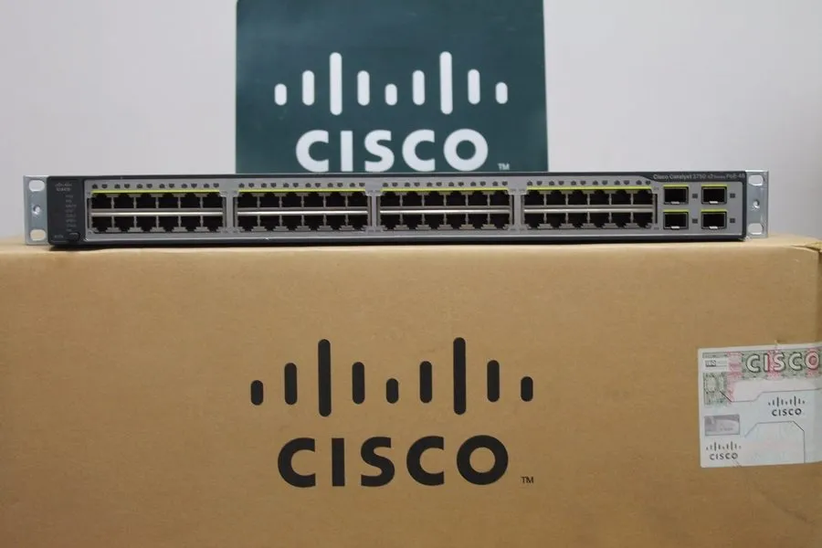 Коммутатор Cisco Catalyst WS-C3750V2-48PS-S 48-Port PoE Switch WS-C3750-48PS-S