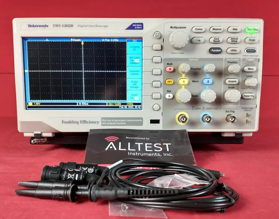 Осциллограф Tektronix TBS1202B Digital Oscilloscope, 2 Channel, 200 MHz 2GS/s