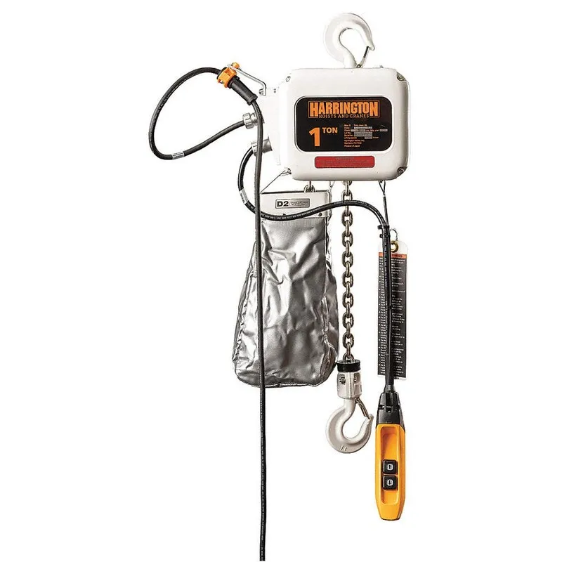 Таль HARRINGTON Electric Chain Hoist,2000lb.,10ft.,14fpm 33RV58 — фото лота 1