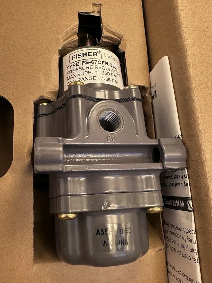 Трубопроводная арматура GOOD ! EMERSON FISHER PRESSURE REGULATOR FS-67CFR-362