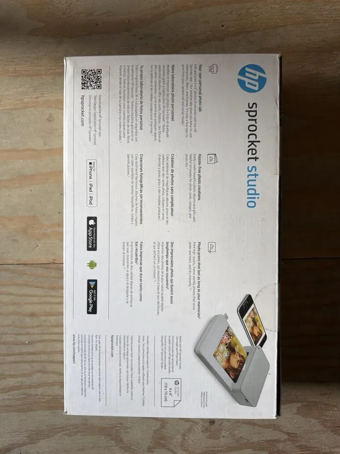Принтер HP Sprocket Studio Digital Bluetooth Laser Photo Printer 4x6" Pictures ( — фото лота 1