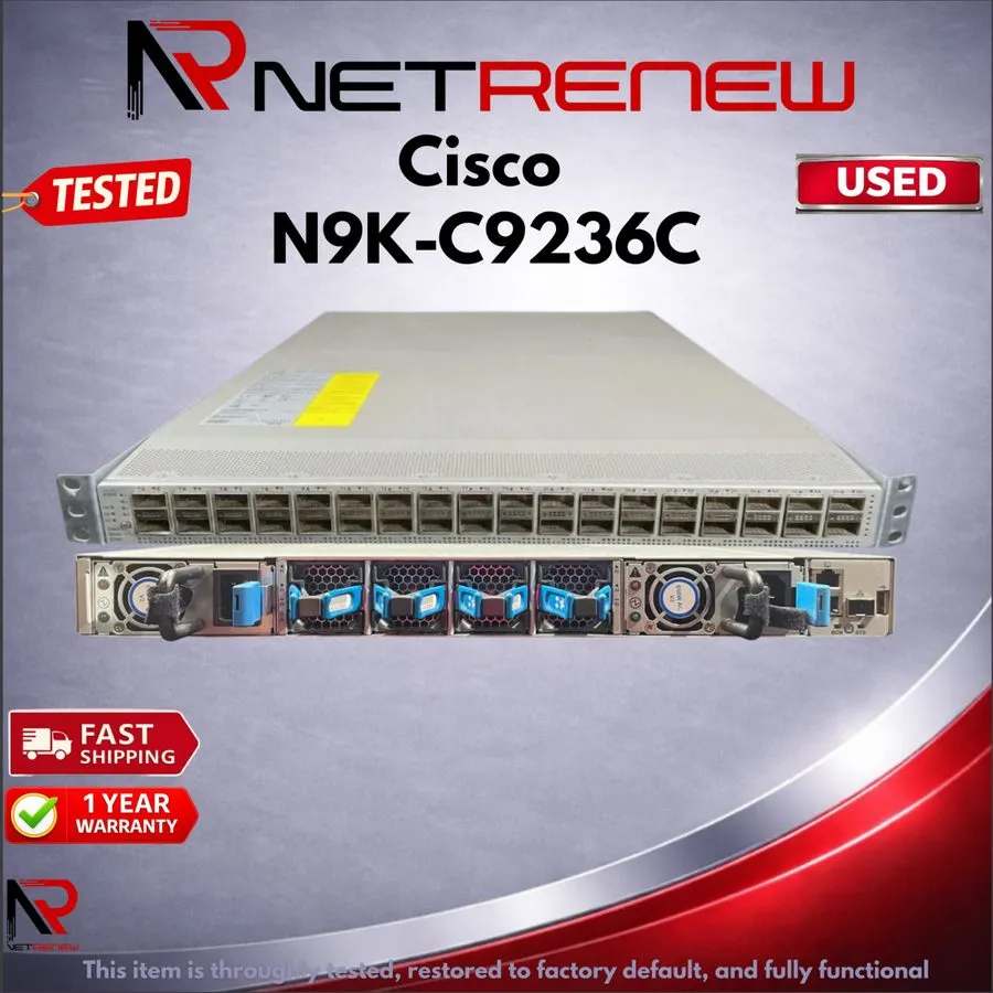 Коммутатор Cisco N9K-C9236C Nexus 9200 w/ 36x 40/100G QSFP28 Switch