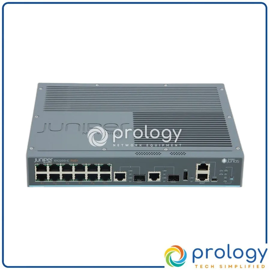 Коммутатор Juniper EX2200-C-12P-2G 12-Port PoE+ Compact Managed Switch
