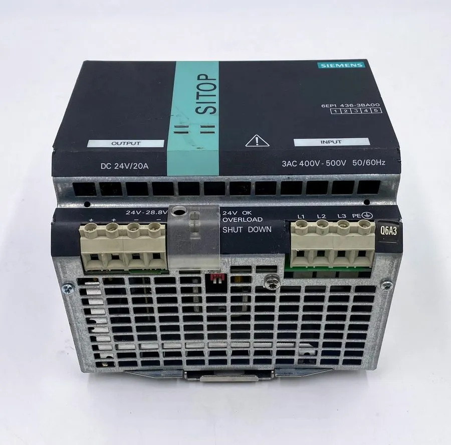 Блок питания SIEMENS 6EP1436-3BA00 SITOP MODULAR 20A POWER SUPPLY 24VDC 3PHASE — фото лота 2