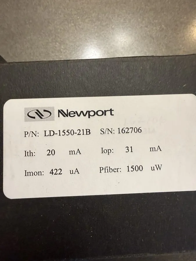 Диод Newport P/N:LD1550-21B Laser diode — фото лота 1