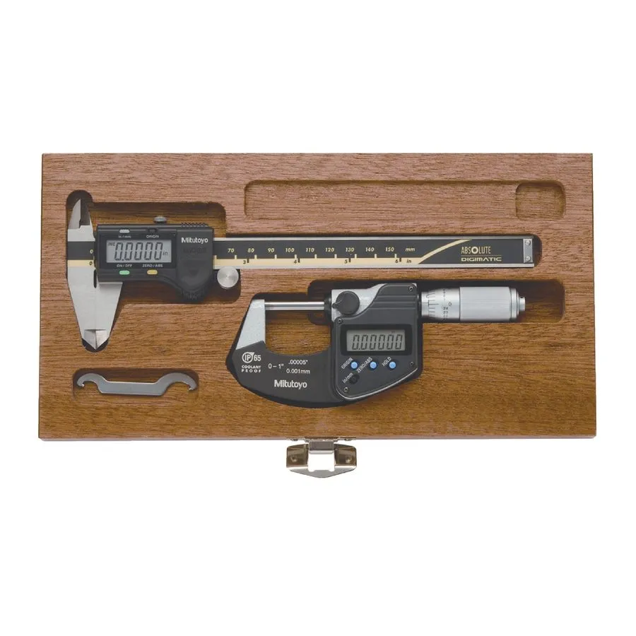 Штангенциркуль Mitutoyo 64PKA077B Digimatic Caliper/Micrometer Tool Set
