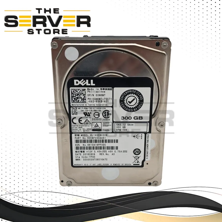Жёсткий диск Toshiba 300GB 10K 2.5" 12Gb/s SAS Hard Drive HDD AL14SEB030N HDEBF0