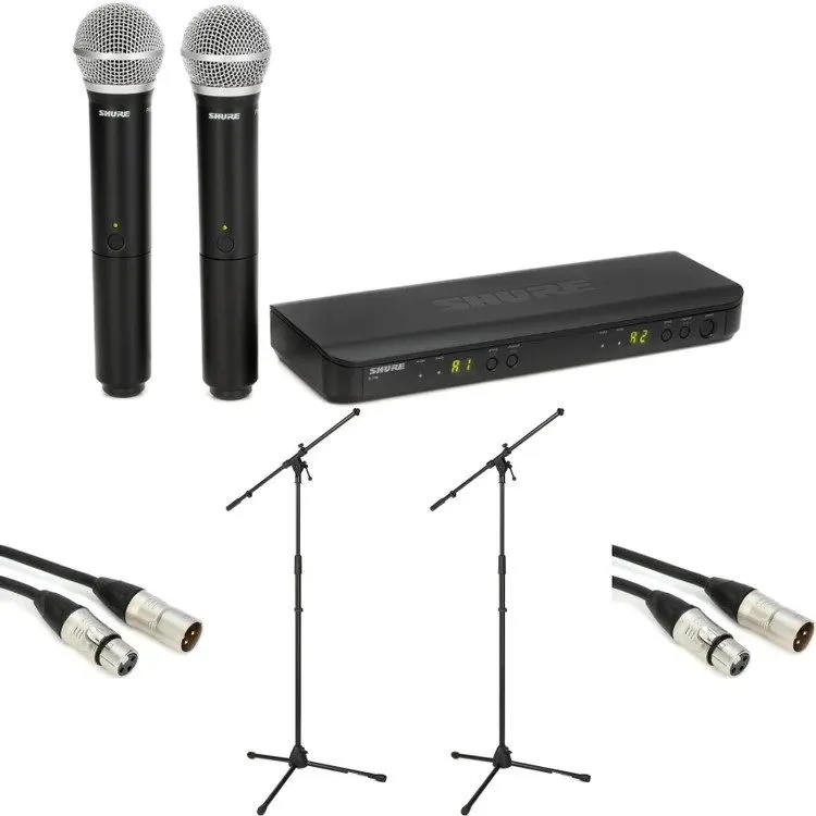 Радиосистема Shure BLX288/PG58 Dual-Channel Wireless Handheld Microphone 542-572