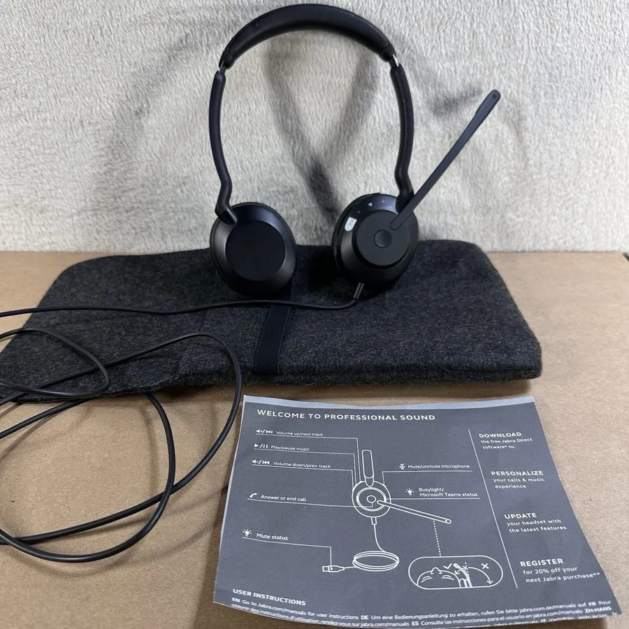 VoIP-шлюз Jabra Evolve2 40 Wired USB-C Stereo Headset Black (24089-989-899)