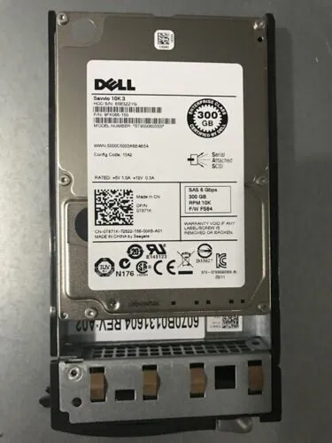 Сервер Dell 300GB SAS 2.5 Inch 10K ST9300603SS Server Hard Disk D/PN: 0T871K