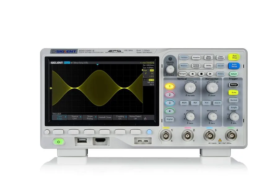 Осциллограф Siglent SDS1104X-E 100MHz 1GSa/s 4 Channel Digital Oscilloscope