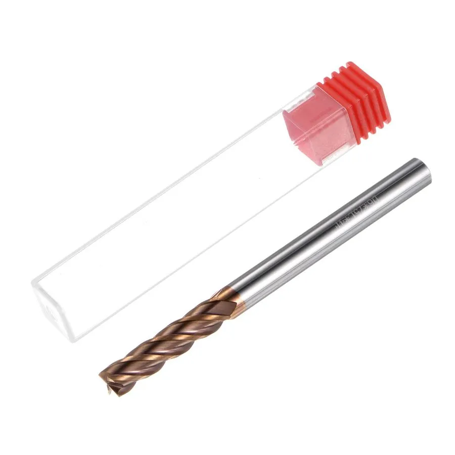 Режущий инструмент Carbide Square End Mill 6mmx25mmx6mmx75mm TiSiN Coated 4 Flut — фото лота 2
