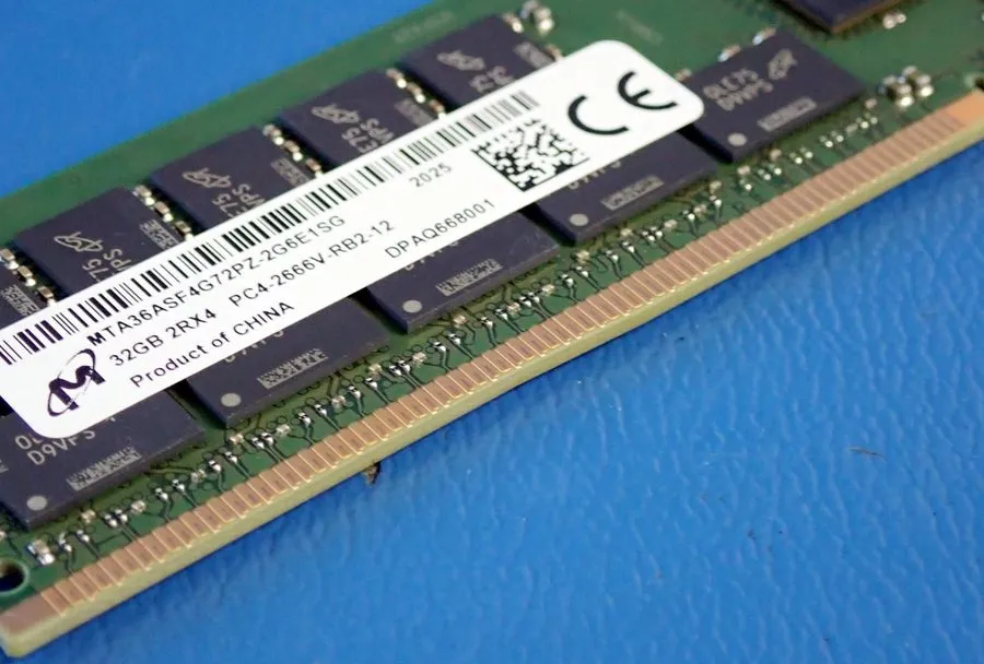 Модуль памяти Micron 32GB DDR4 2666 MHz ECC REG RDIMM Server RAM 2Rx4 MTA36ASF4G — фото лота 2