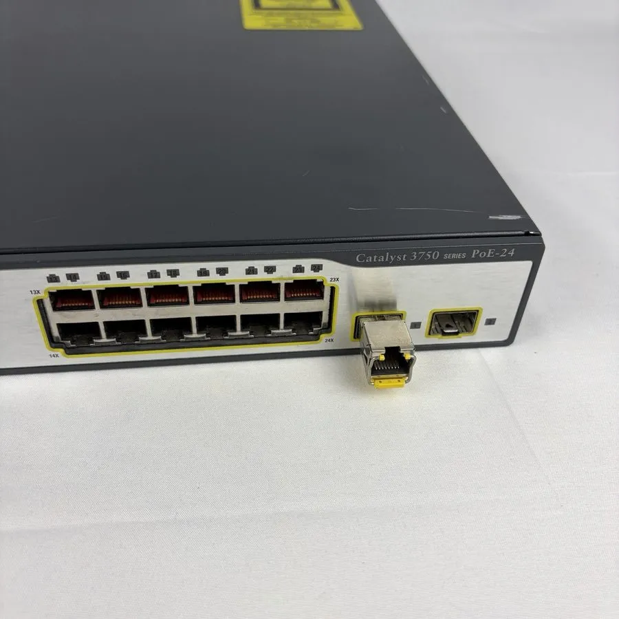 Коммутатор Cisco Catalyst 3750 PoE-24 24-Port Network Switch Rackmount SFP Ports