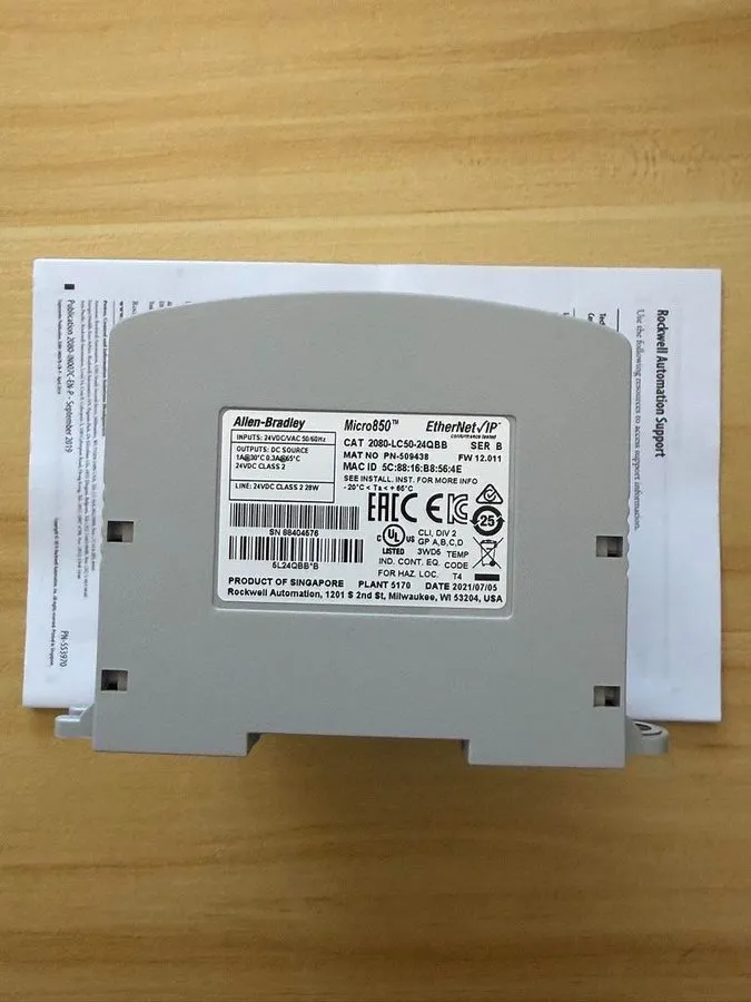 ПЛК Allen-Bradley Micro 850 Ethernet Controller (2080-LC50-24QBB)