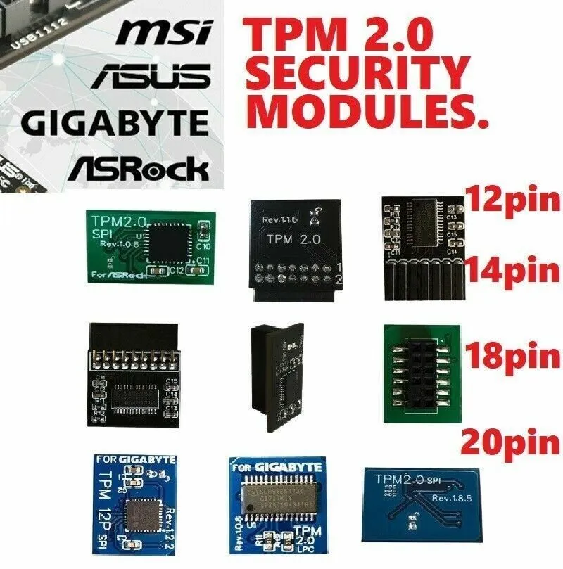 Запчасть для сервера TPM2.0 Security Module Supports Multi-brand Motherboard pin