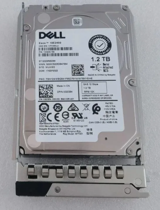 Сервер G2G54 ST1200MM0099 Dell POWEREDGE 1.2TB 10KRPM 12Gb 2.5"SAS HDD 0G2G54