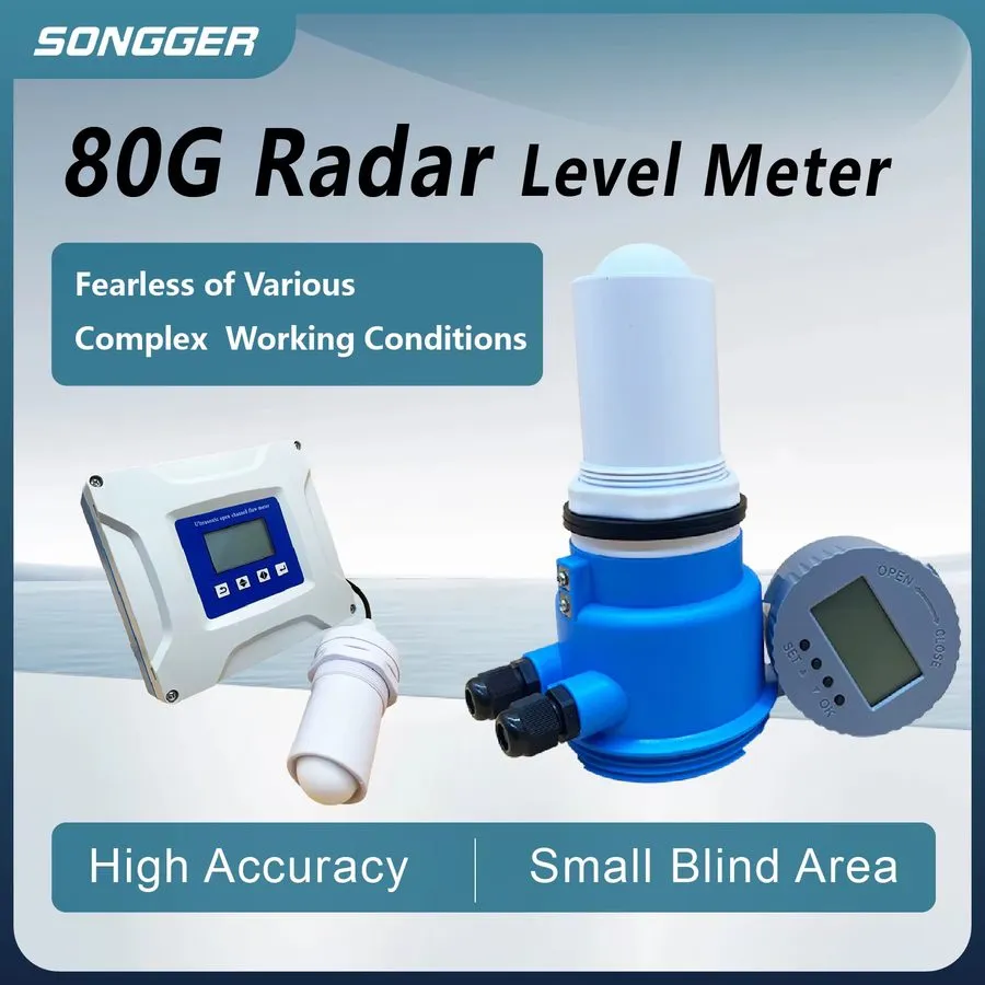 Датчик уровня SLD-RDY80 Radar Level Sensor 0-20m High Accuracy Liquid Level Tran