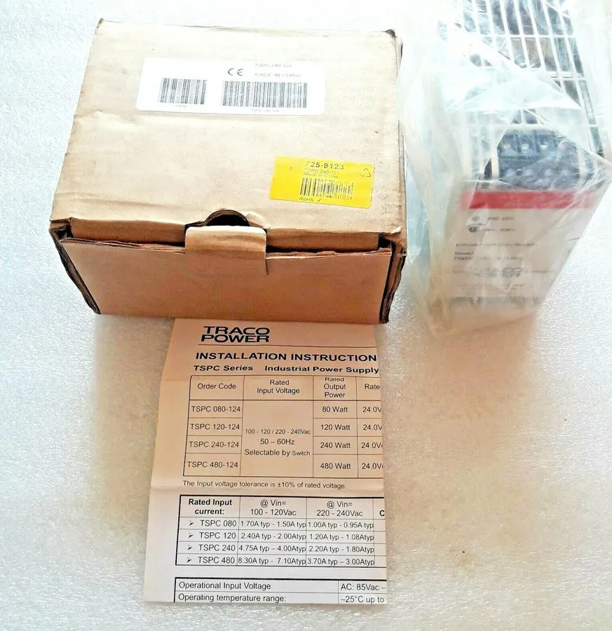 Блок питания TRACO POWER TSPC 240-124 INDUSTRIAL POWER SUPPLY