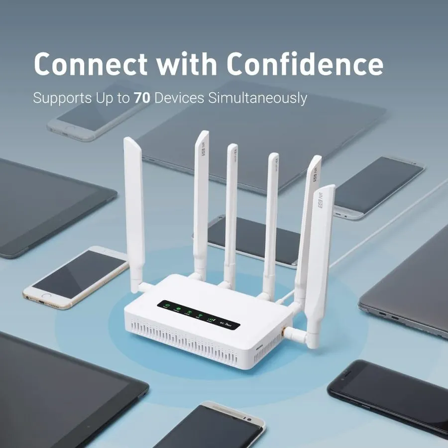 Маршрутизатор GL.iNet GL-X3000 (Spitz AX) 5G NR AX3000 Cellular Gateway Router,