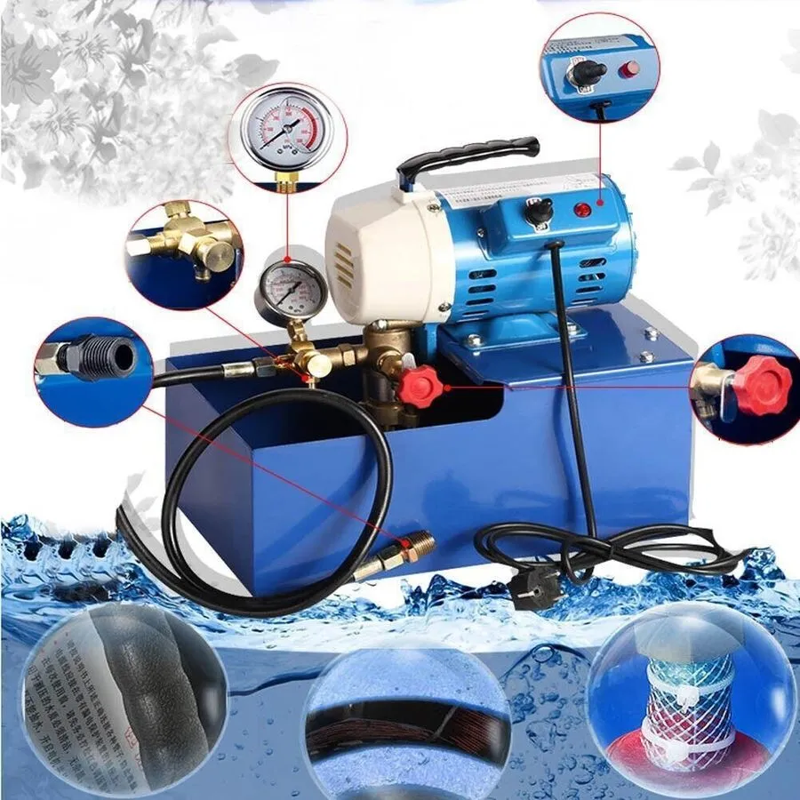 Насос 2.5MPA Electric Pressure Test Pump Hydraulic Piston Testing Pump 220V ss