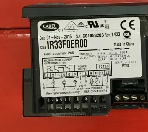 Датчик температуры CAREL Temperature Controller IR33F0ER00 Z#1