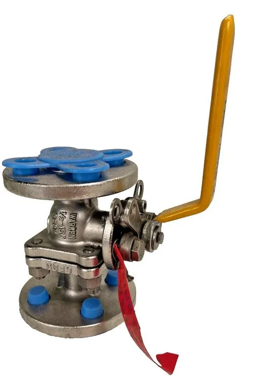 Клапан Warren 6156FS 2” 150 CF8M Flanged Ball Valve Fire Safe Stainless Steel — фото лота 1